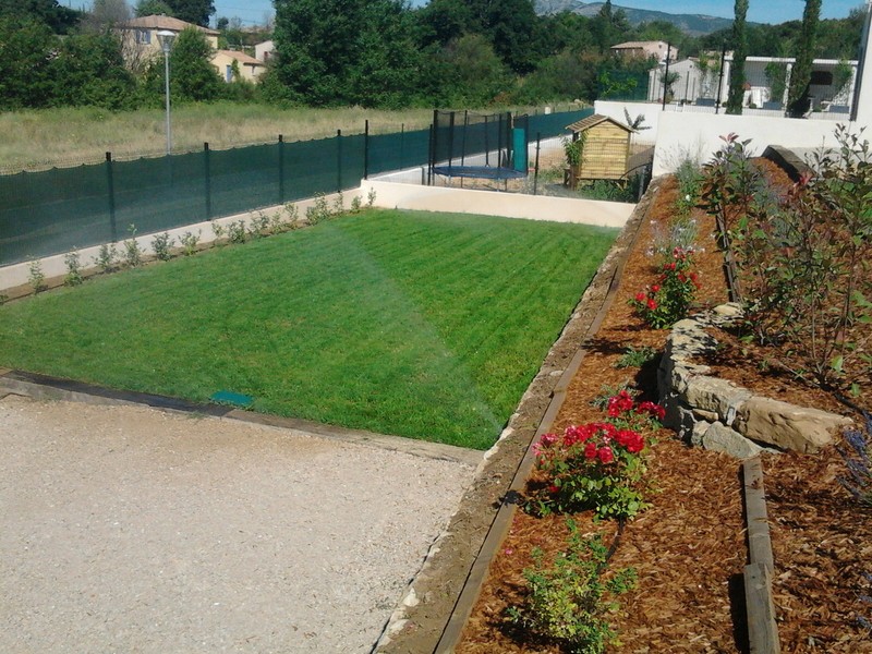 Jade Espaces Verts Réalisation de travaux d'aménagement extérieur pour une villa près de Brignoles dans le Var