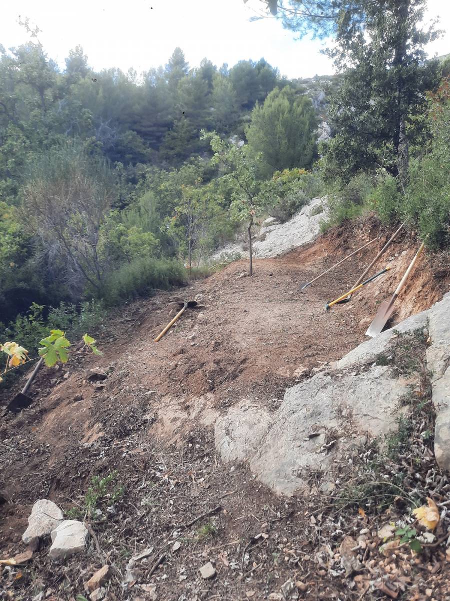 Mise ne pré-former du banaou à Puyloublier