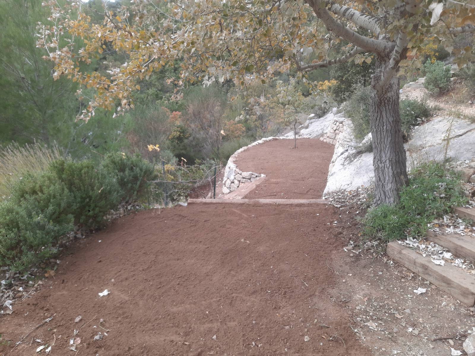 Aménagement en restanque à Puyloubier à côté de St Maximin La Ste Baume