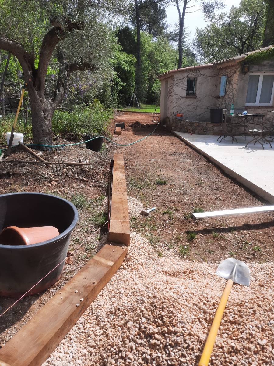 Réaménagement paysager relevé des niveaux à St Maximin