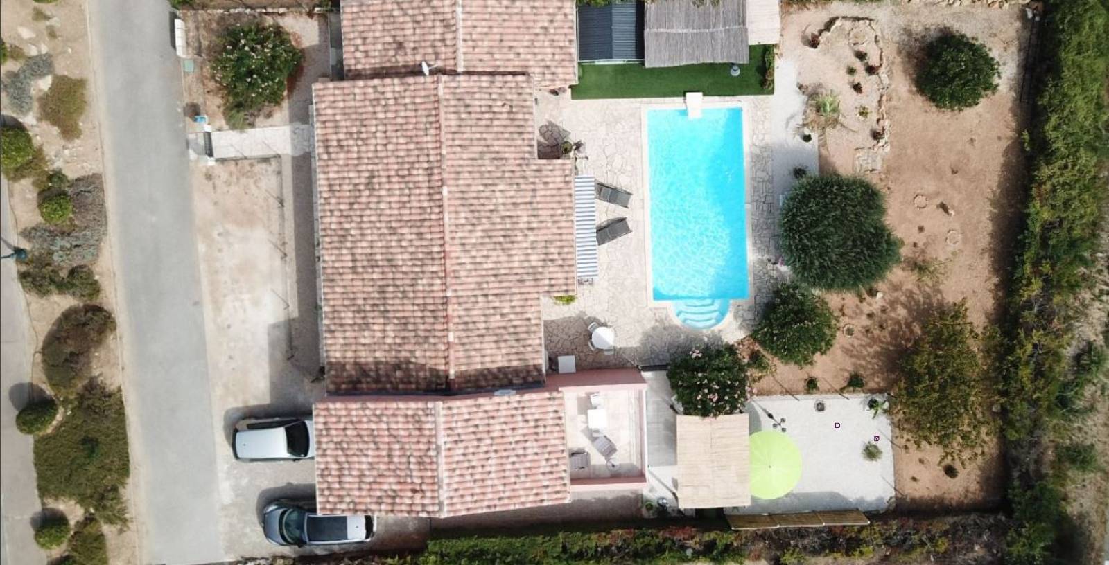 Avant travaux de démontage du jardin à Carces