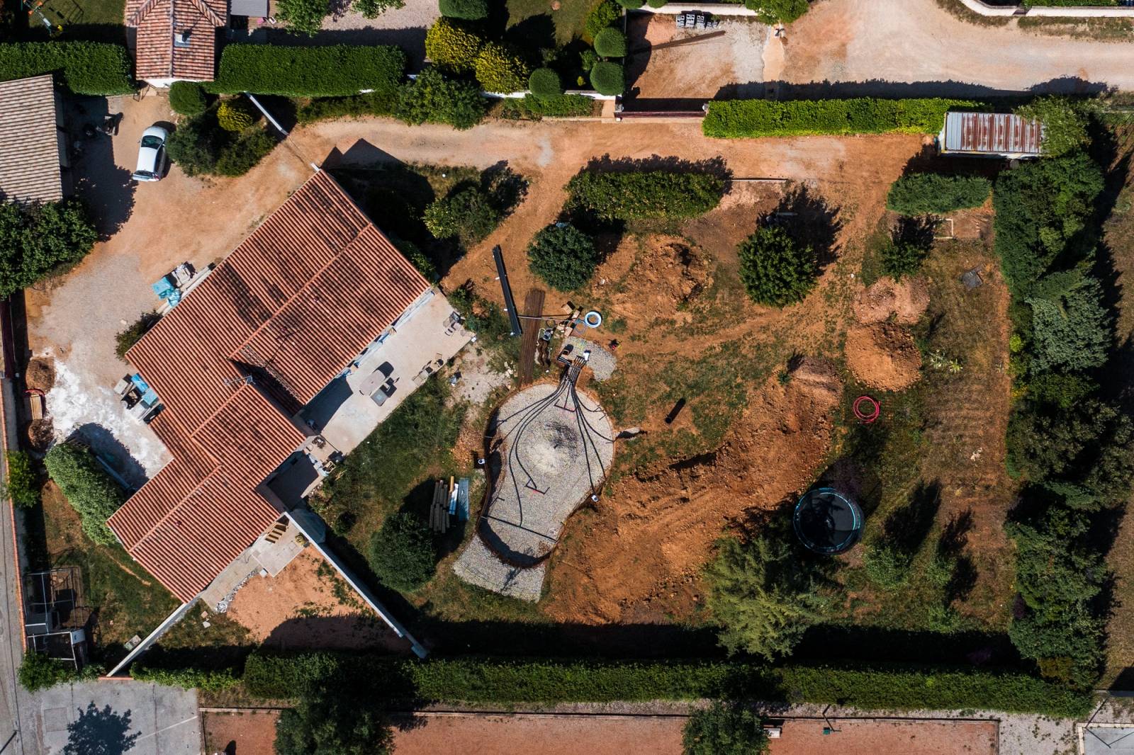 Jardin en travaux à concevoir à St Maxmin dans le Var