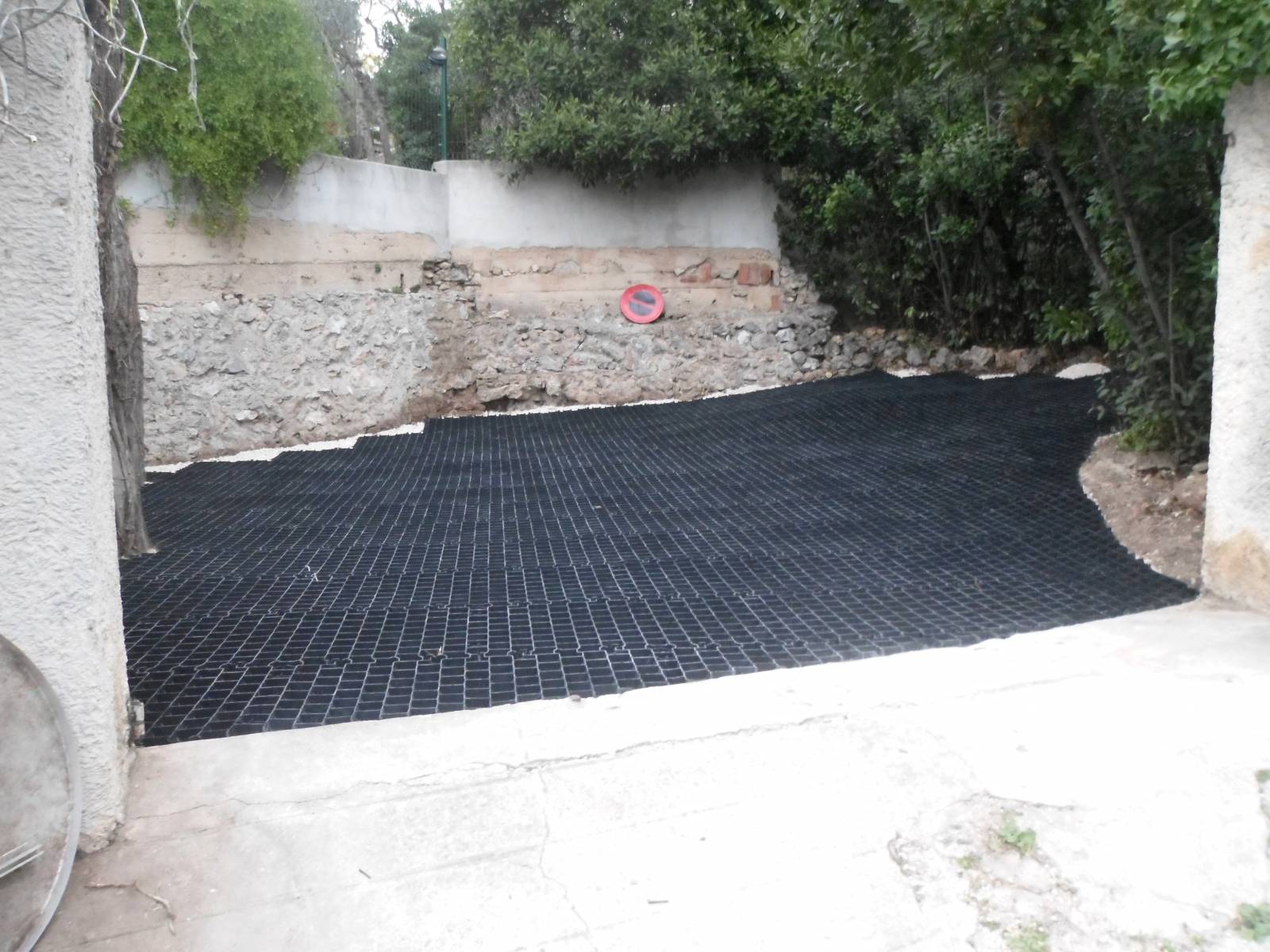 Parking en cours de stabilisation à Marseille