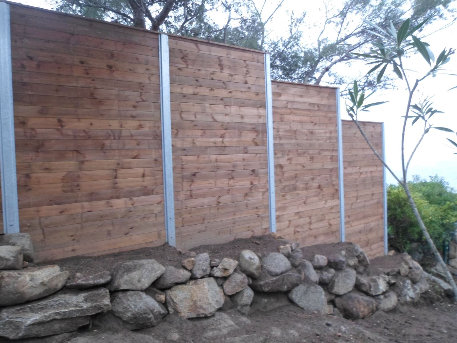 Clôture bois dans le Var