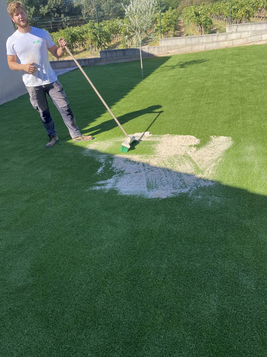 Sable de lestage incorporé par Cyril Costes