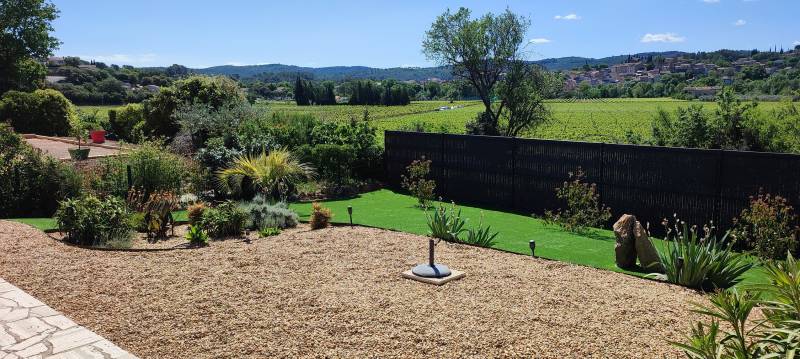 Jardin complétement réaménagé après travaux GRT Gaz