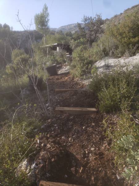 Création d'un escalier choisir le bon tracé sur La Sainte Victoire