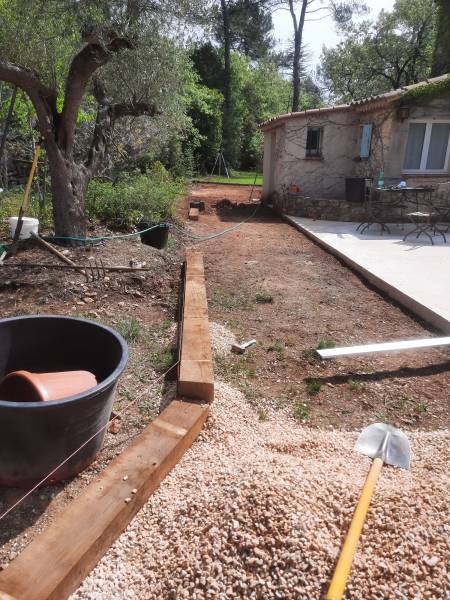 Réaménagement paysager relevé des niveaux à St Maximin