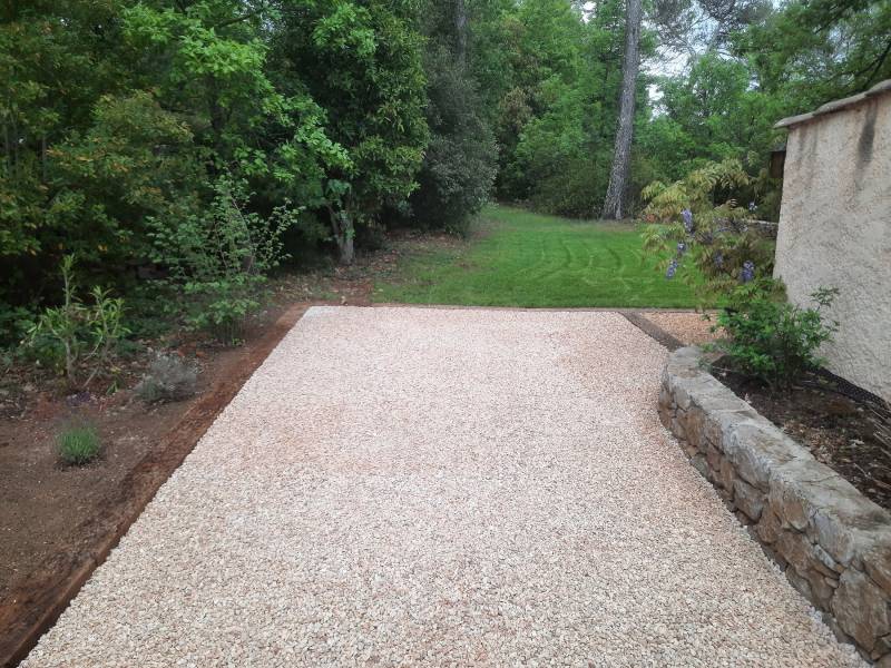 Allée carrossable stabilisée à St maximin dans le var