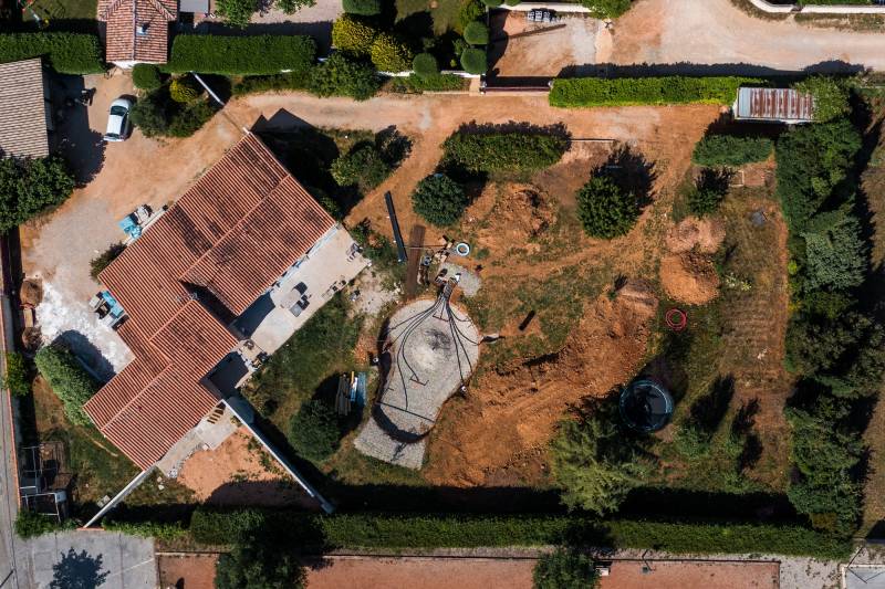 Jardin en travaux à concevoir à St Maxmin dans le Var