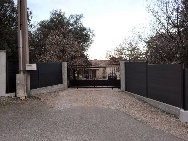 Palissade plastique recyclé dans la var