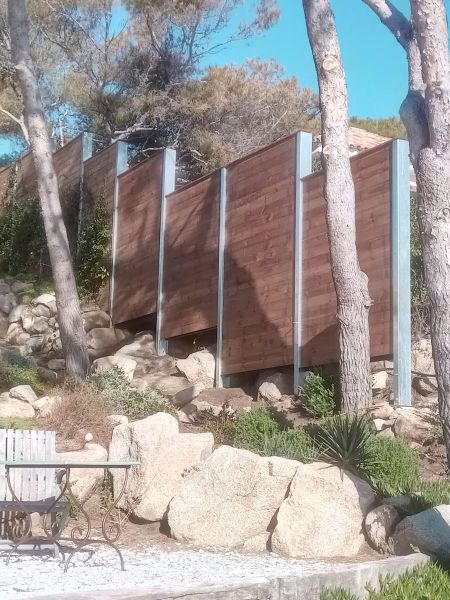 Clôture bois à Ramatuelle dans le Var