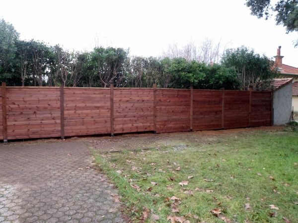 Palissade bois dans le Var