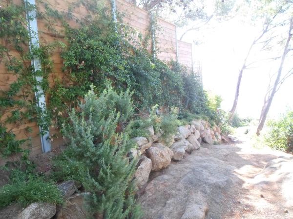 Clôture bois végétalisée dans le var