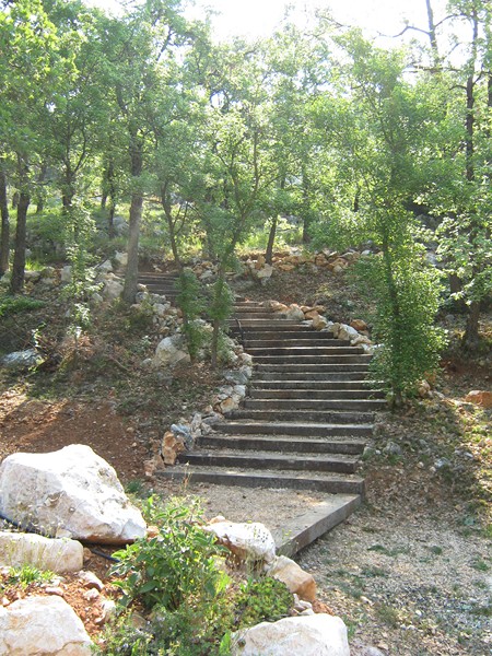 Escalier en traverse SNCF