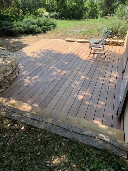 Belle térrasse bois en Cumaru dans le Var