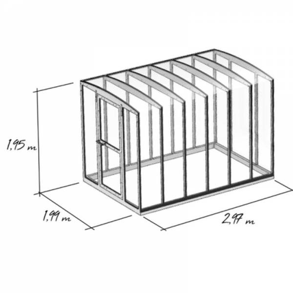 Dimension serre en bois 6 m² dans le Var