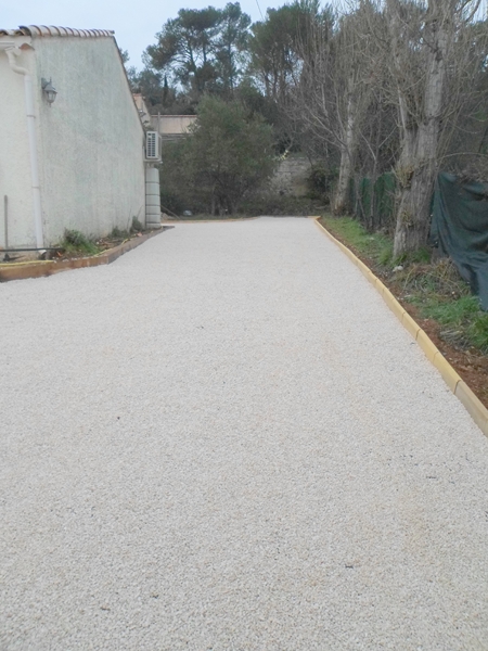 Stabilisation accés villa a saint maximin dans le var